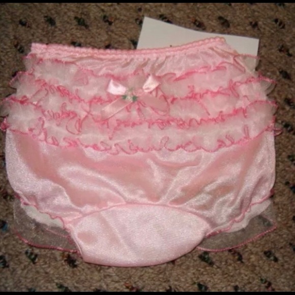 Pair of Lace Rear Rhumba Ruffled Easter Pageant Diaper Cover Panty Bloomers NWT - Picture 4 of 8